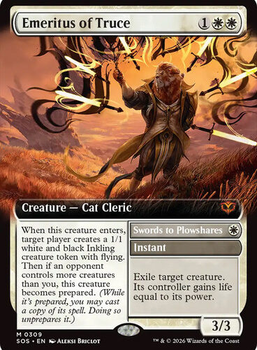 Emeritus of Truce // Swords to Plowshares