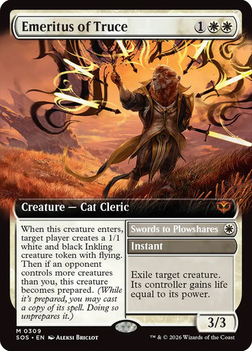 Emeritus of Truce // Swords to Plowshares