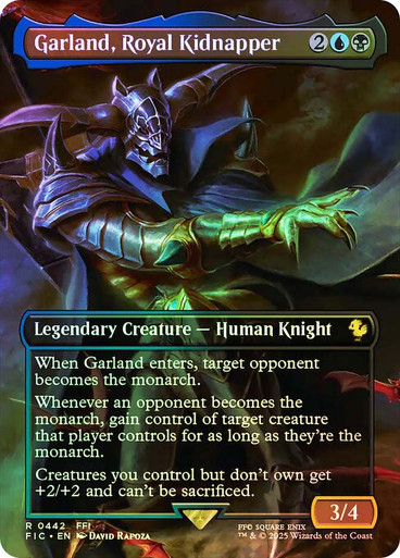 Garland, Royal Kidnapper